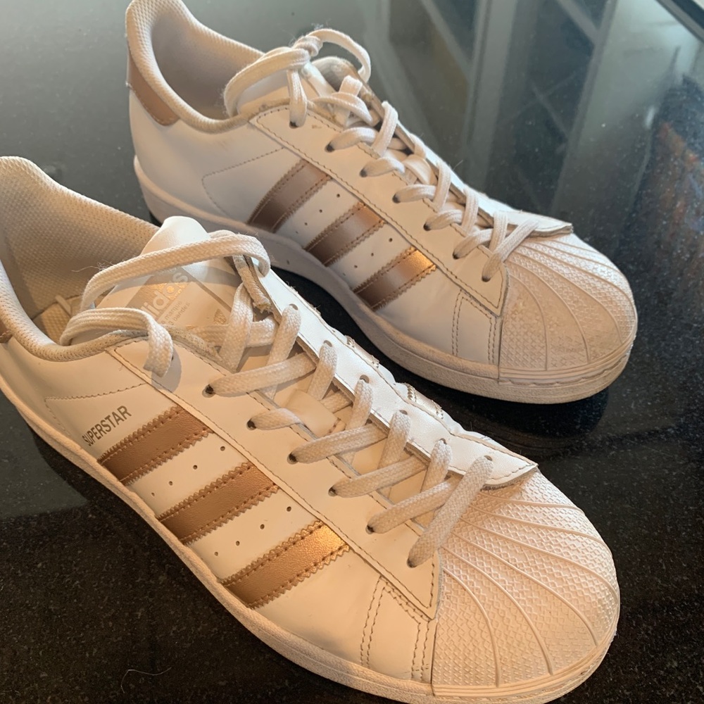 Adidas Superstar Tennis Shoes Rose Gold